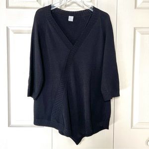 Barbara Wells Studio Black Asymmetrical Sweater